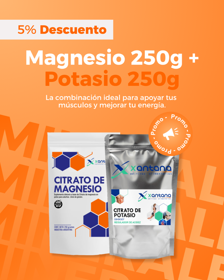Magnesio 250g + Potasio 250g