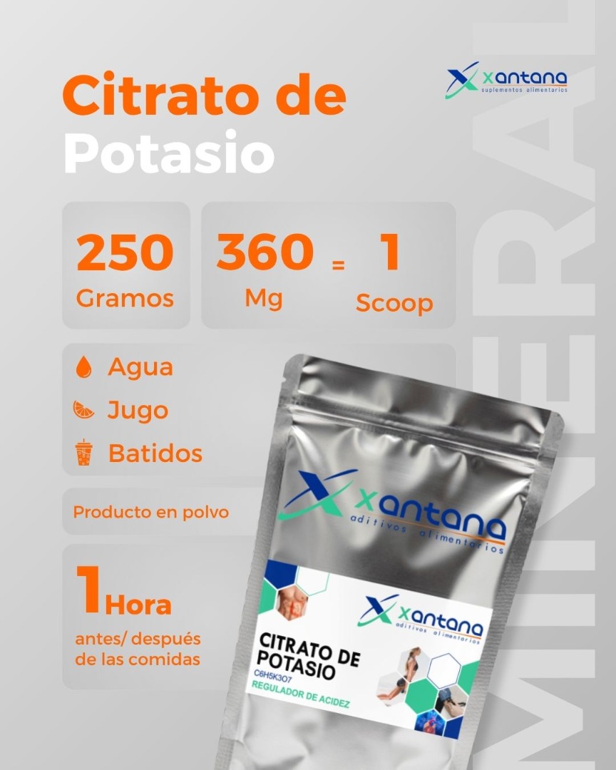 CITRATO DE POTASIO 250 GRS