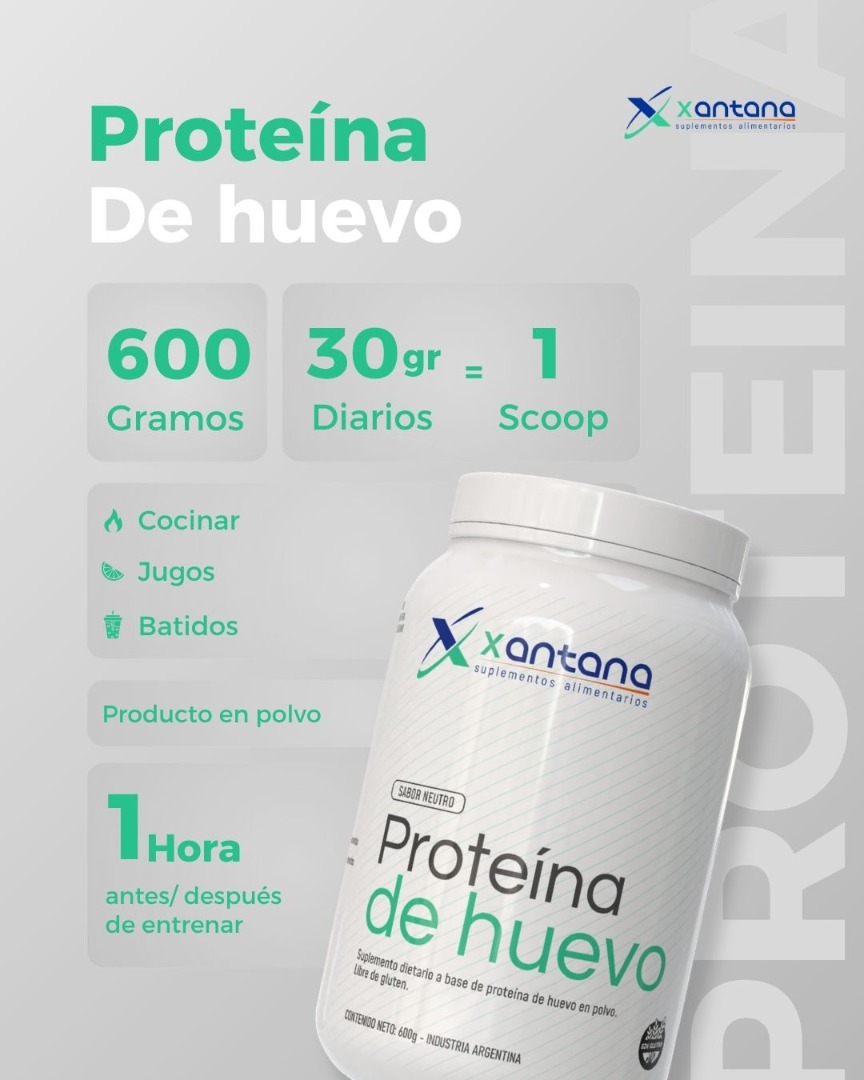 Proteína de huevo 600g