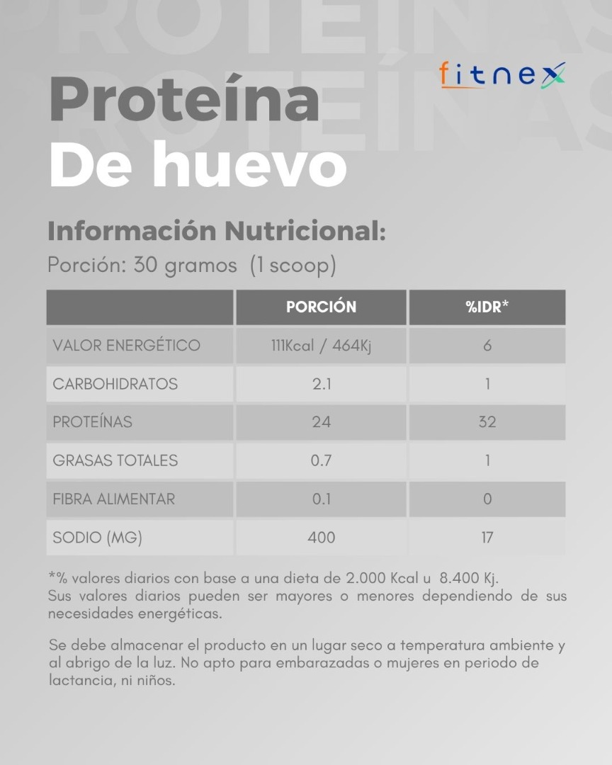 Proteína de huevo 600g