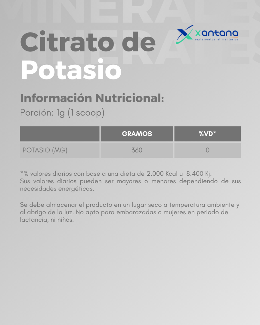 Magnesio 250g + Potasio 250g