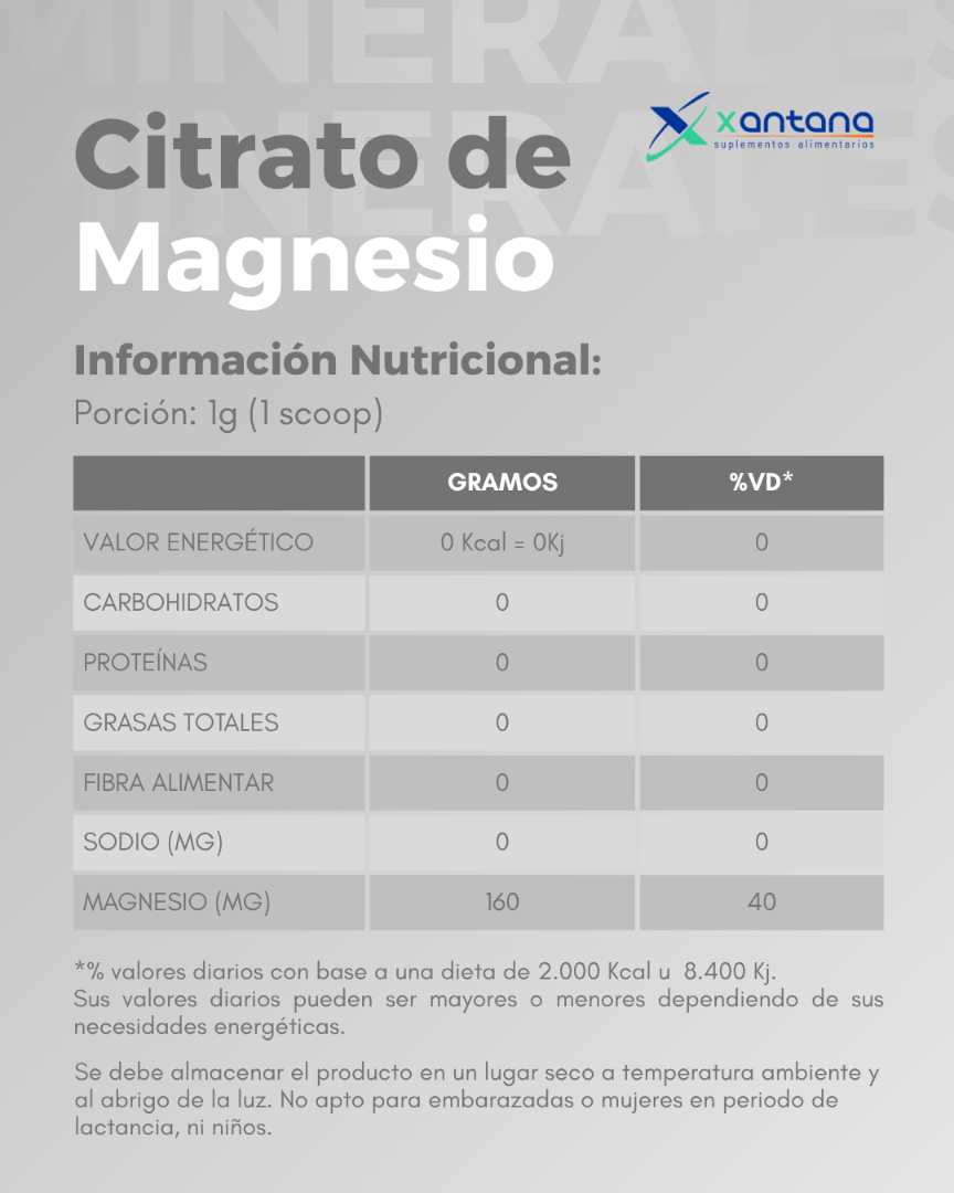 Citrato de Magnesio 500g