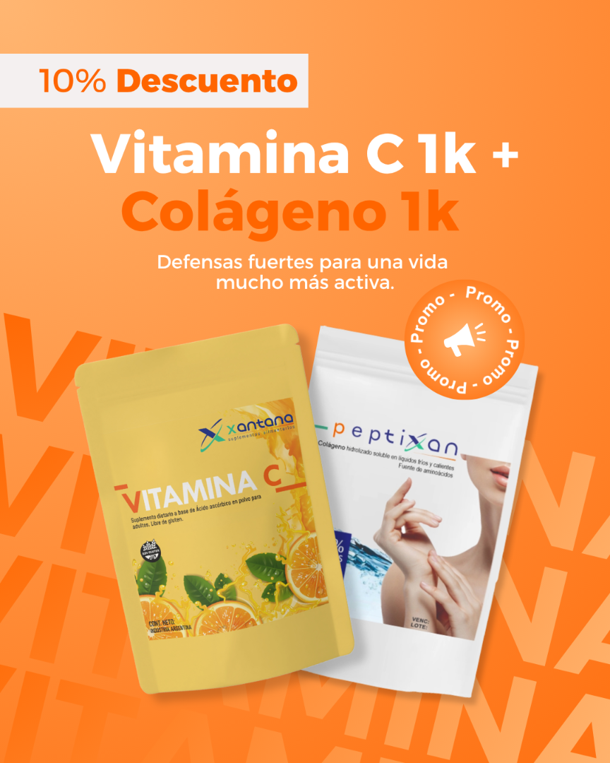 COLÁGENO 1 KILO + VITAMINA C 1 KILO