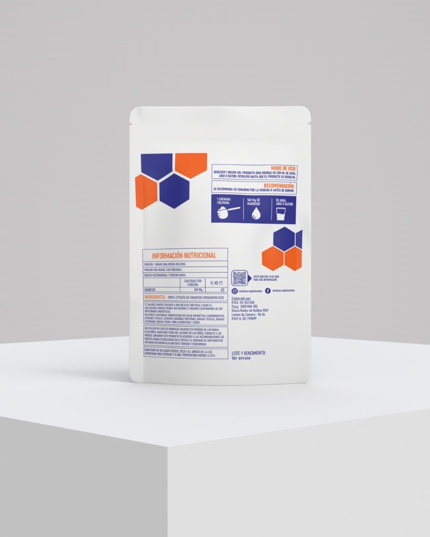 CITRATO DE MAGNESIO 250 GRS