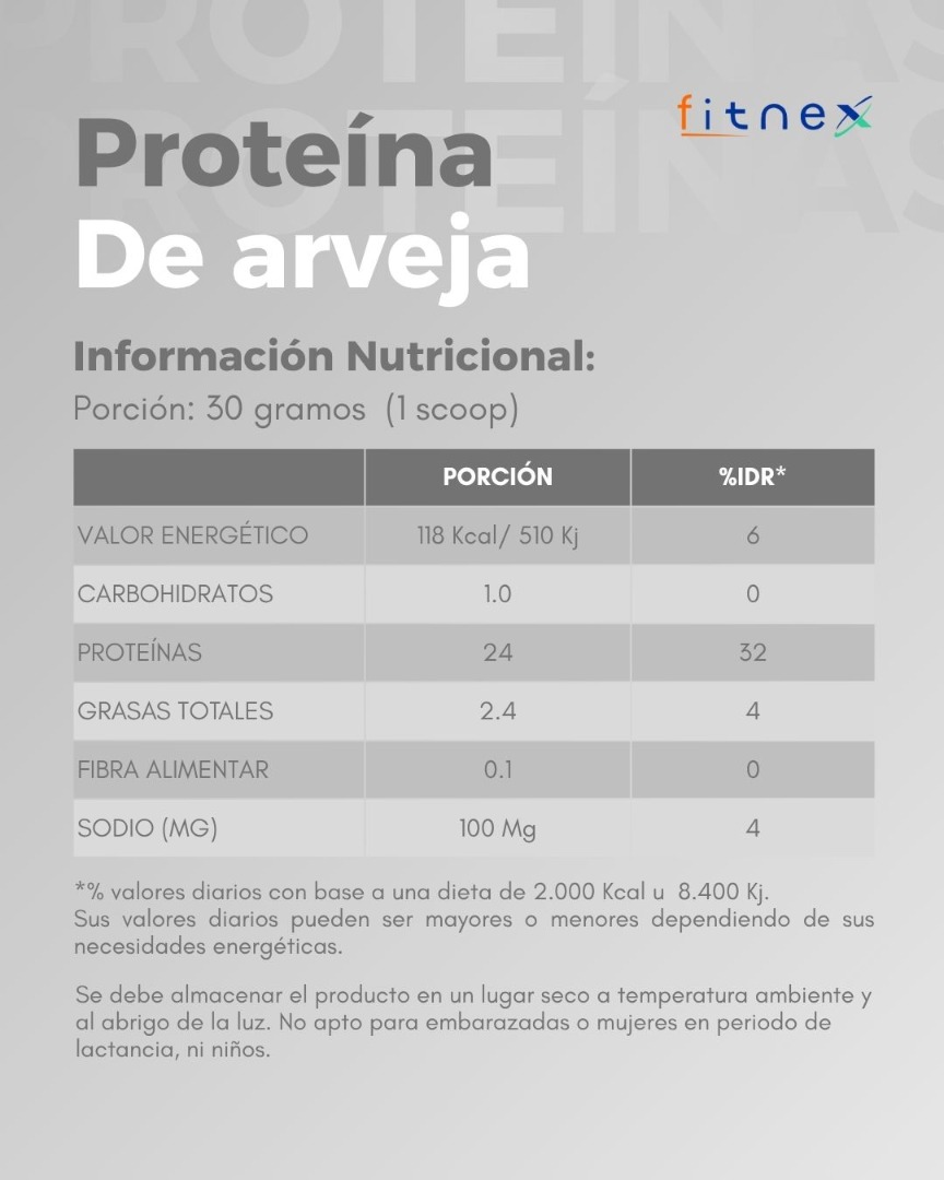 PROTEÍNA DE ARVEJA 600 GRS