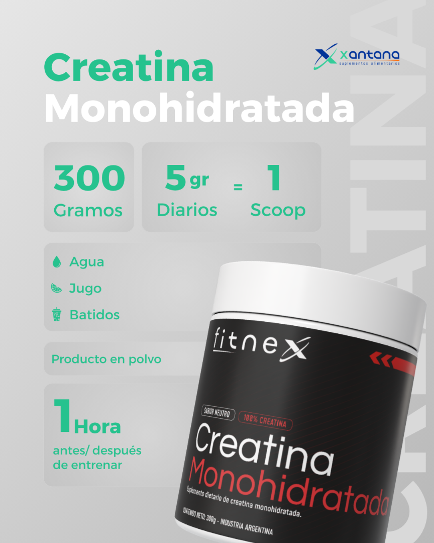CREATINA MONOHIDRATADA 300 GRS