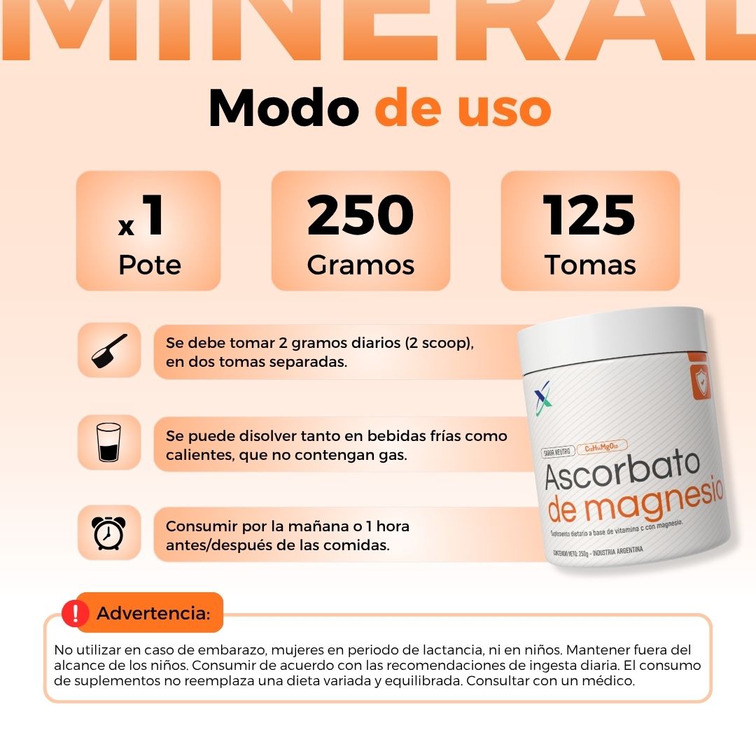ASCORBATO DE MAGNESIO 250G