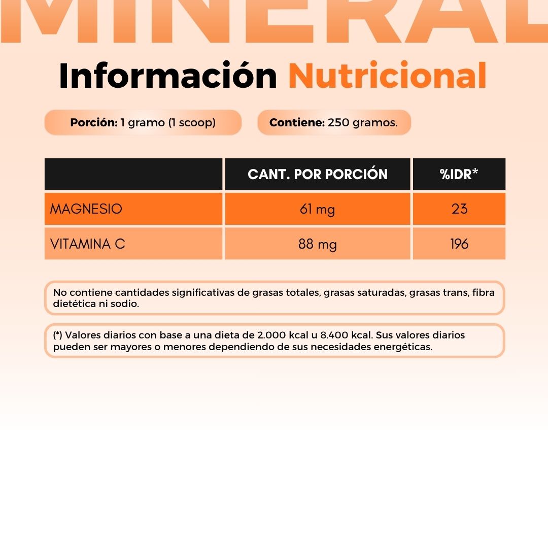 ASCORBATO DE MAGNESIO 250G