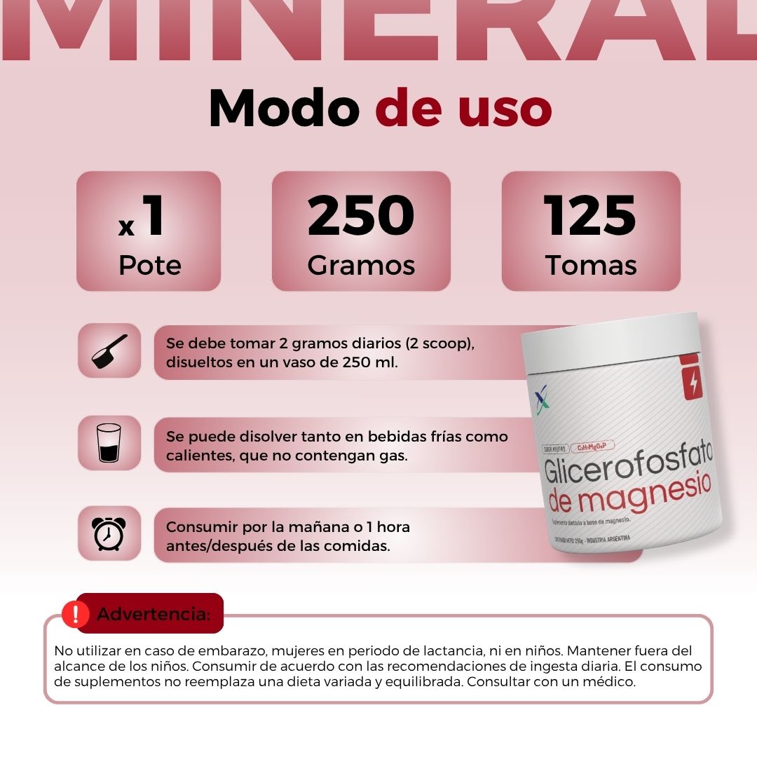 GLICEROFOSFATO DE MAGNESIO 250G