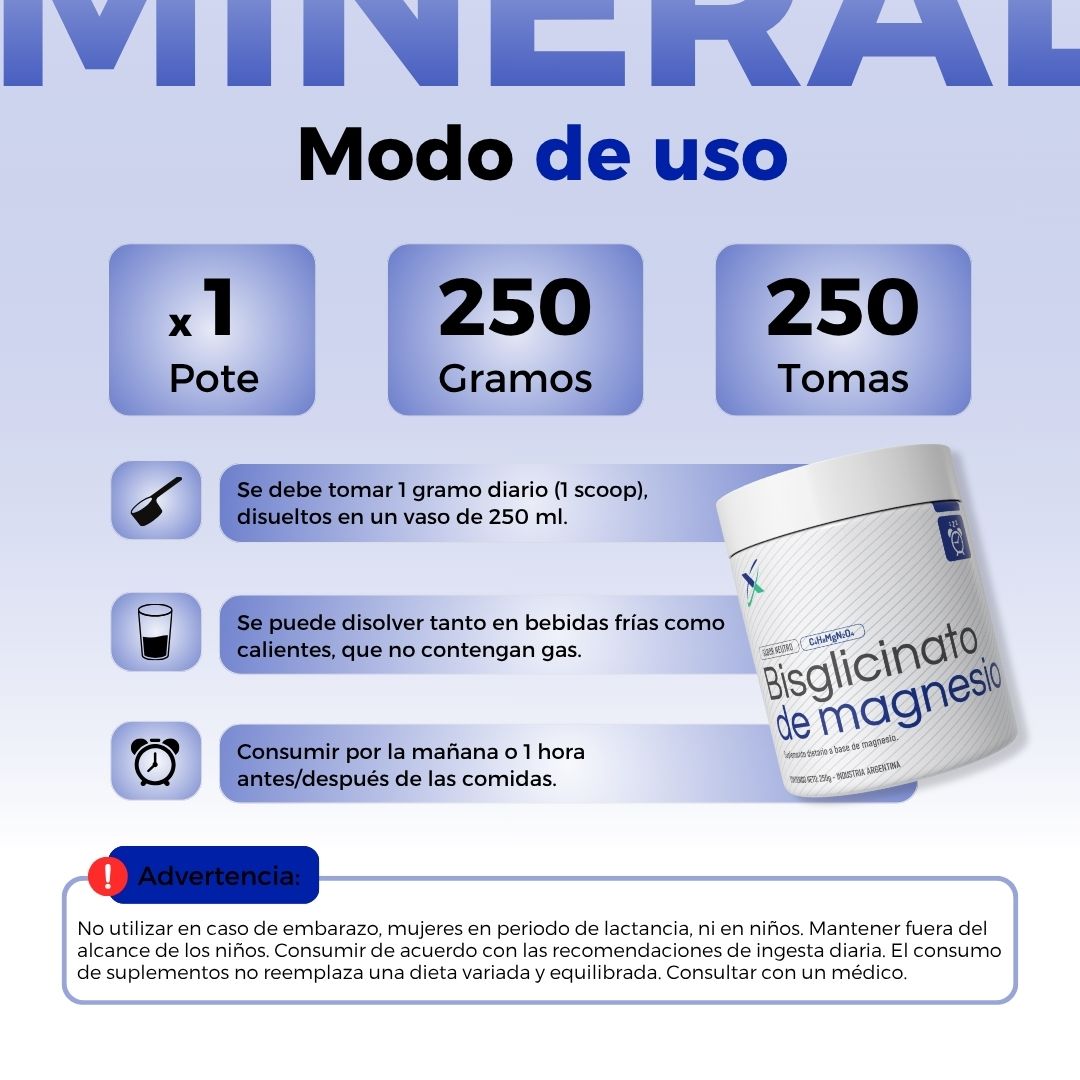 BISGLICINATO DE MAGNESIO 250G