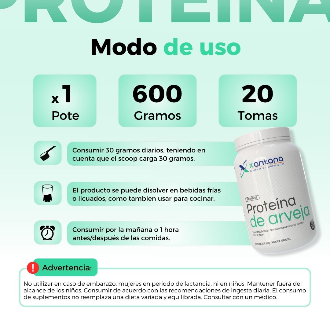 PROTEÍNA DE ARVEJA 600 GRS