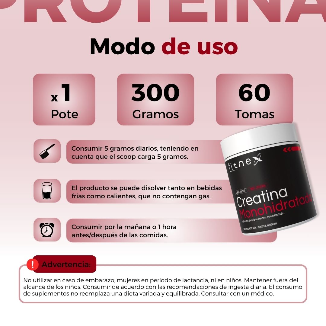 CREATINA MONOHIDRATADA x2U.