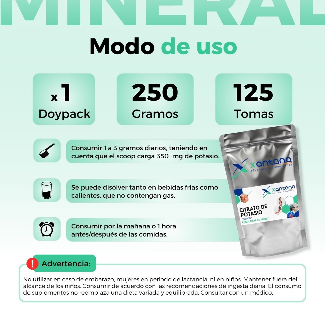 CITRATO DE POTASIO 250 GRS