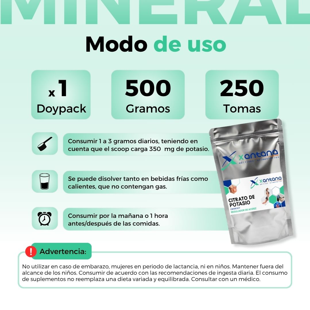 CITRATO DE POTASIO 500 GRS