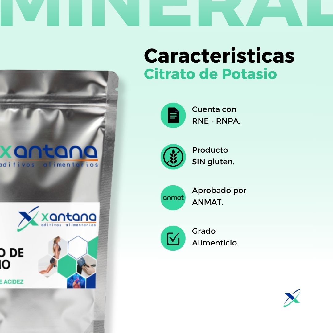 CITRATO DE POTASIO 500 GRS