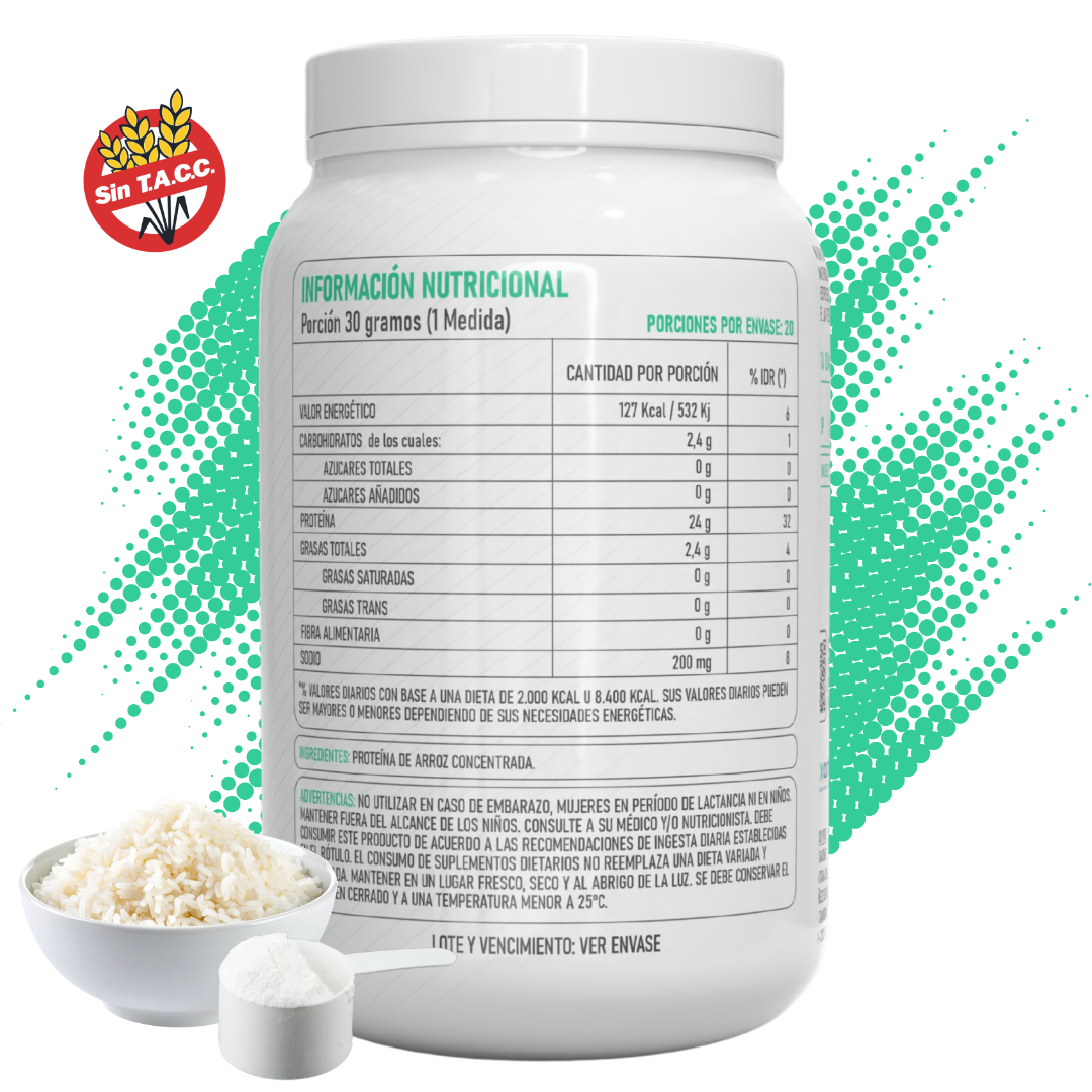 PROTEÍNA DE ARROZ 600 GRS