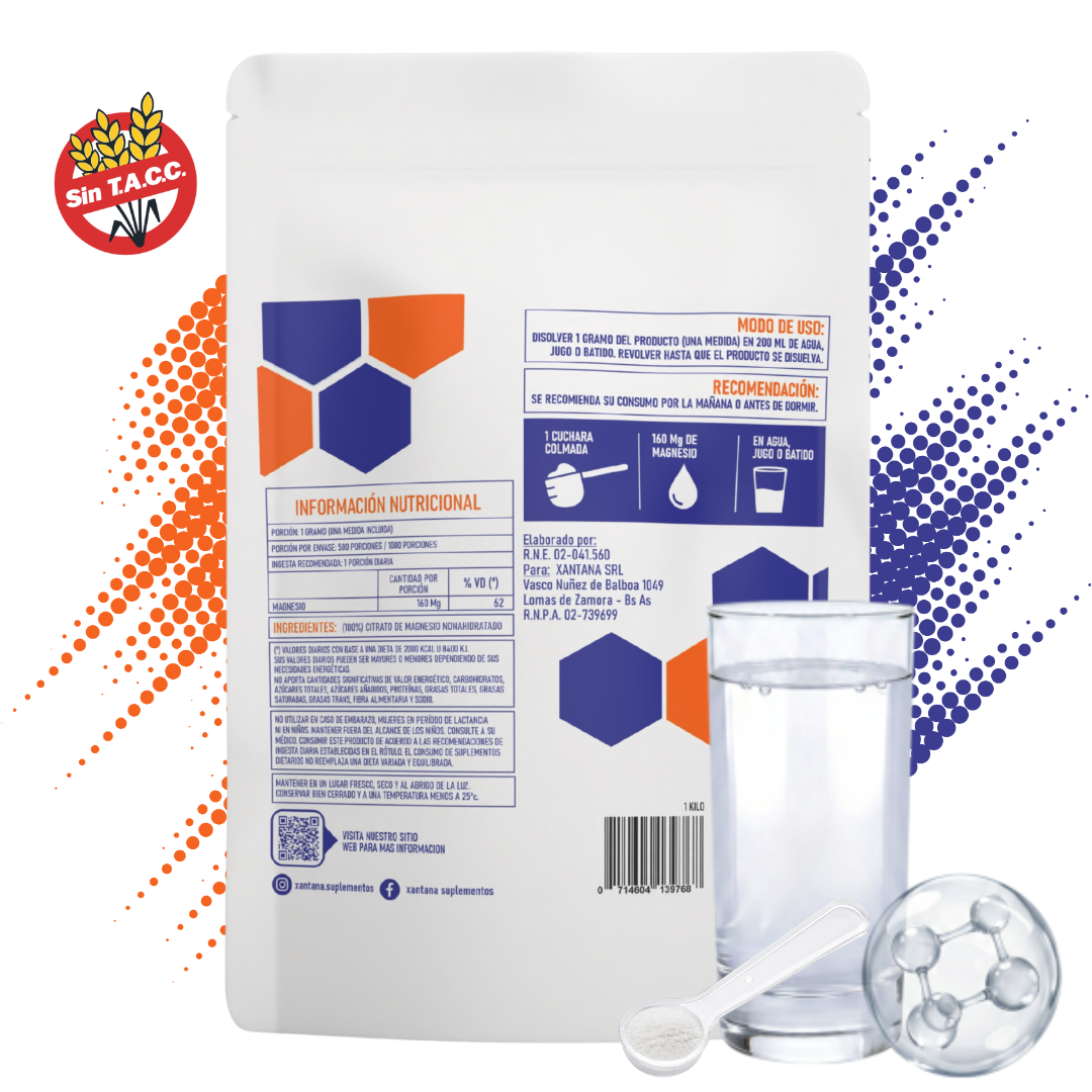 CITRATO DE MAGNESIO 500 GRS