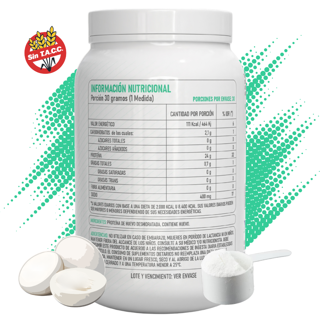 PROTEÍNA DE HUEVO 600 GRS